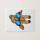 Giraffe mit Sonnenbrille Puzzle (Horizontal)