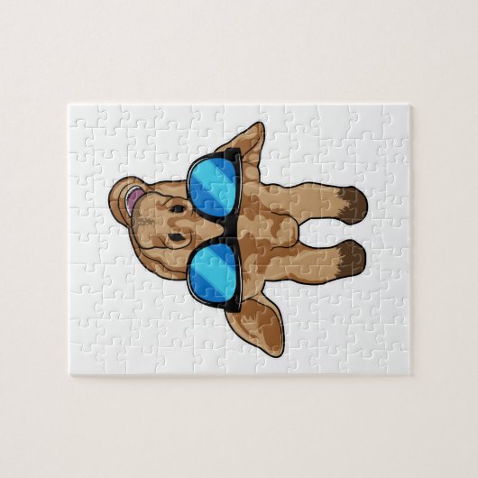 Giraffe mit Sonnenbrille Puzzle (Horizontal)