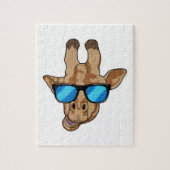 Giraffe mit Sonnenbrille Puzzle (Vertikal)