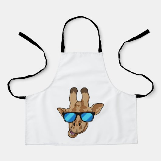 Giraffe mit Sonnenbrille Schürze (Vorderseite)