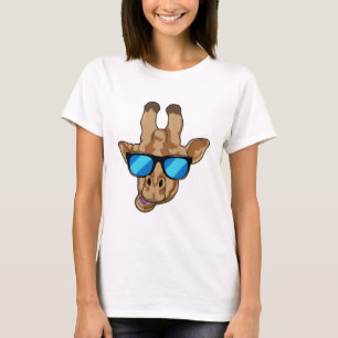 Giraffe mit Sonnenbrille T-Shirt