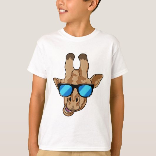 Giraffe mit Sonnenbrille T-Shirt (Vorderseite)
