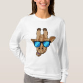 Giraffe mit Sonnenbrille T-Shirt (Vorderseite)
