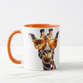 Giraffe mit Sonnenbrille Tasse (Links)