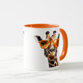 Giraffe mit Sonnenbrille Tasse (VorderseiteRechts)