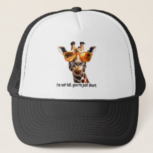 Giraffe mit Sonnenbrille Truckerkappe