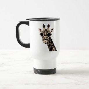 Giraffe mit Steampunk Sonnenbrille-Schutzbrillen Reisebecher