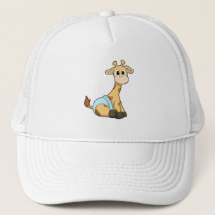 Giraffe mit Unterhosen Truckerkappe
