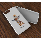 Giraffe mit Winterhut, individualisierbares Poster Case-Mate iPhone Hülle
