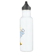 Giraffe mit Wolken Edelstahlflasche (Rechts)