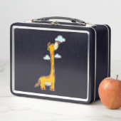 Giraffe mit Wolken Metall Brotdose (Beispiel)