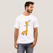 Giraffe mit Wolken T-Shirt (Vorne ganz)
