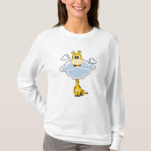 Giraffe mit Wolken T-Shirt (Vorderseite)