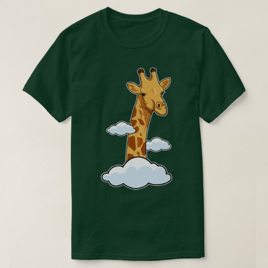Giraffe mit Wolken T-Shirt (Design vorne)