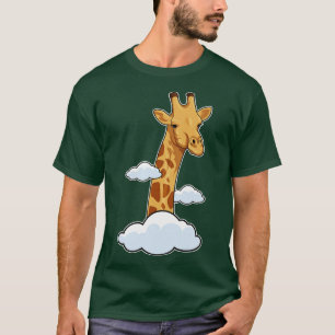 Giraffe mit Wolken T-Shirt