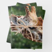 Giraffe mit Zungenauslauf Geschenkpapier Set (Beispiel)