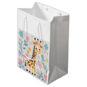 Giraffe Mittlere Geschenktüte (Vorderseite Schrägansicht)