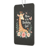Giraffe Mom of the Birthday Girl Matching Family L Autolufterfrischer (Links)