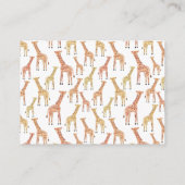 Giraffe Mommy Advice Cards Hinweiskarte (Rückseite)