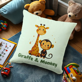 Giraffe & Monkey | Jungle Friends Dekoration für K Kissen