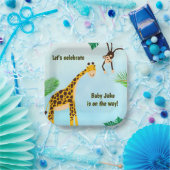 Giraffe & Monkey Safari oder Zoo Party Tier Pappteller (Party)