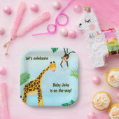 Giraffe & Monkey Safari oder Zoo Party Tier Pappteller (Party)