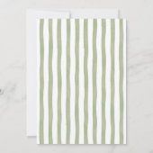 Giraffe Monogram Baby Shower Einladung (Rückseite)