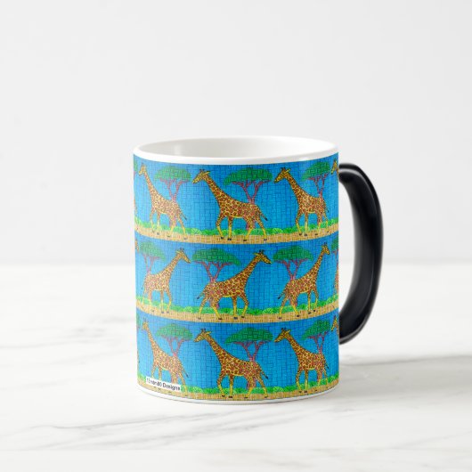 Giraffe - Morphing-Tasse Verwandlungstasse (VorderseiteRechts)
