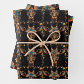 Giraffe Mosaic Stainglas Geschenkpapier Set (Beispiel)