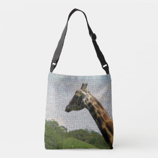 Giraffe-Mosaik-Mehrdruck-Cross-Body-Bag Tragetaschen Mit Langen Trägern