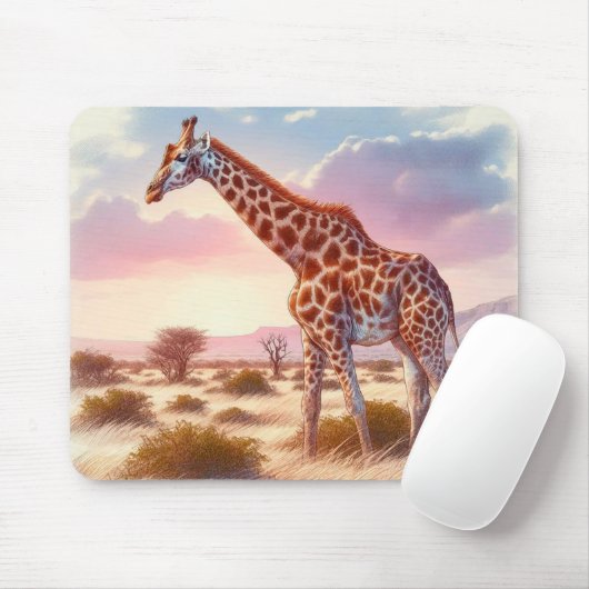 Giraffe Mousepad (Mit Mouse)