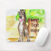 Giraffe Mousepad (Mit Mouse)