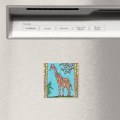 Giraffe Mum und Baby-Magnet Magnet (In Situ (Geschirrspüler))