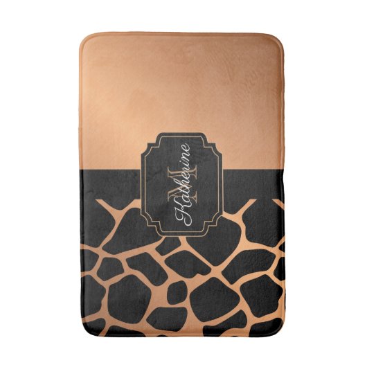 Giraffe Muster Badematte (Vorderseite Vertikal)