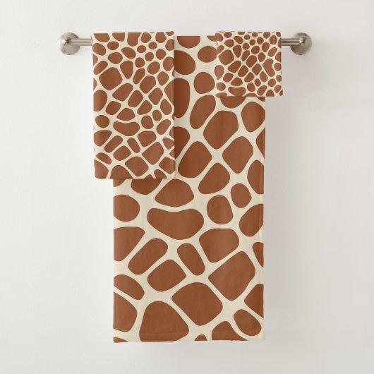 Giraffe Muster Badhandtuch Set (Insitu)