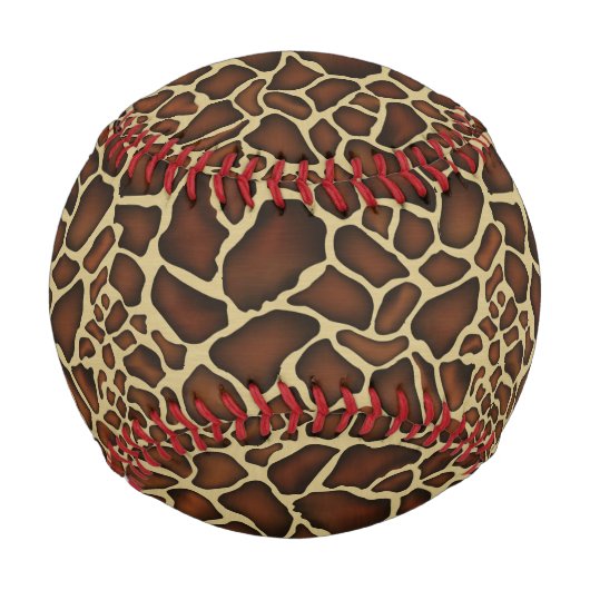 Giraffe Muster Baseball (Vorderseite)