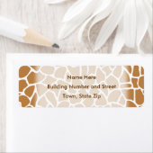 Giraffe Muster Brown Animal Print Design. (Insitu)