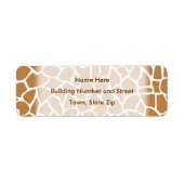 Giraffe Muster Brown Animal Print Design. (Vorne)
