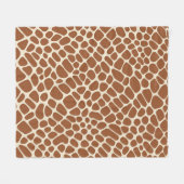 Giraffe Muster Fleecedecke (Vorderseite (Horizontal))