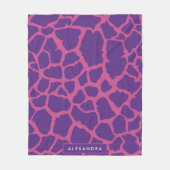 Giraffe Muster Fleecedecke (Vorderseite)
