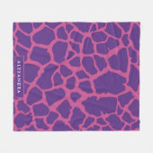 Giraffe Muster Fleecedecke (Vorderseite (Horizontal))