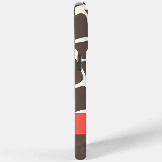 Giraffe Muster gedruckte Band und Kristall Case-Mate iPhone Hülle (Rückseite / Rechts)