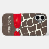 Giraffe Muster gedruckte Multifunktionsleisten-Imi Case-Mate iPhone Hülle (Rückseite (Horizontal))