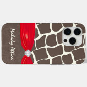 Giraffe Muster gedruckte Multifunktionsleisten-Imi Case-Mate iPhone Hülle (Rückseite (Horizontal))