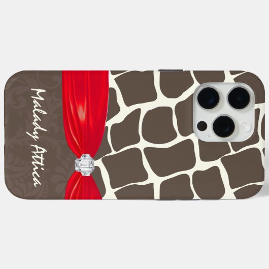Giraffe Muster gedruckte Multifunktionsleisten-Imi Case-Mate iPhone Hülle (Rückseite (Horizontal))