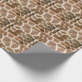 Giraffe-Muster Geschenkpapier (Ecke)