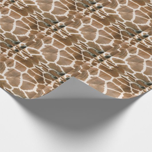 Giraffe-Muster Geschenkpapier (Ecke)