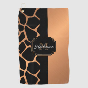 Giraffe Muster Golfhandtuch
