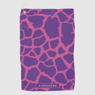 Giraffe Muster Golfhandtuch