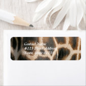 Giraffe-Muster Print-Mailing-Etikett (Insitu)